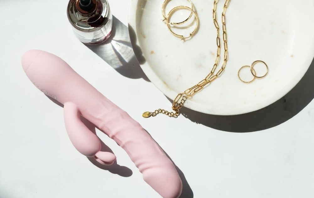 pink vibrator and women's jewelry